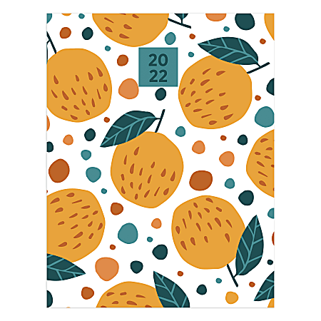 TF Publishing Large Monthly Planner, 9” x 11”, Just Peachy, January To December 2022