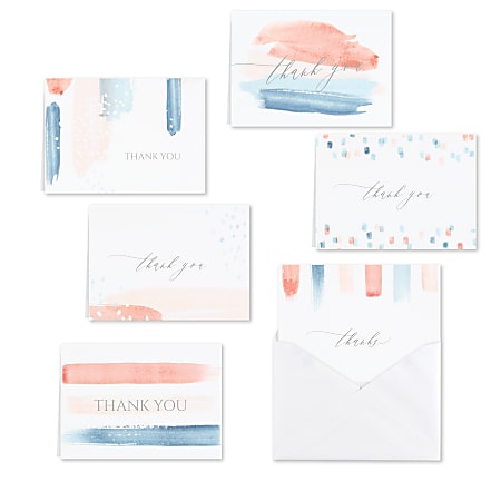 Custom All-Occasion Thank You Cards With Blank Envelopes,