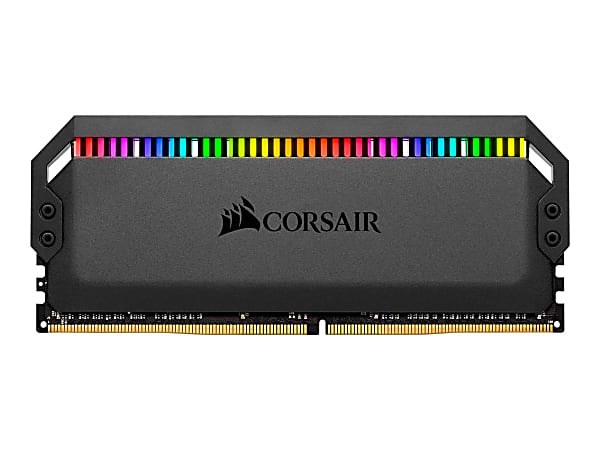 CORSAIR Dominator Platinum RGB - DDR4 - kit - 32 GB: 4 x 8 GB - DIMM 288-pin - 3000 MHz / PC4-24000 - CL15 - 1.35 V - unbuffered - non-ECC - black