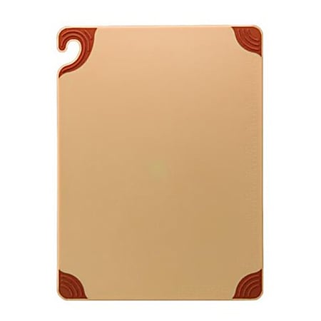San Jamar Saf-T-Grip® Cutting Board, 1/2"H x 15"W x 20"D, Brown