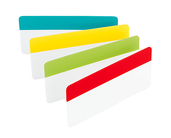 Post-it Durable Tabs 686-ALYR, 2 in x 1.5 in (50,8 mm x 38 mm)