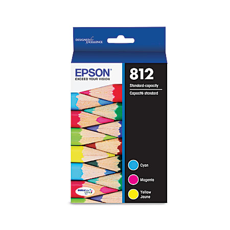 Epson® 812 DuraBrite® Ultra Cyan, Magenta, Yellow Ink