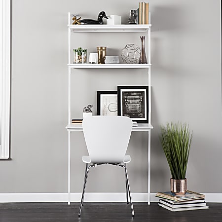 Holly & Martin Haeloen 30"W Wall-Mounted Writing Desk, White