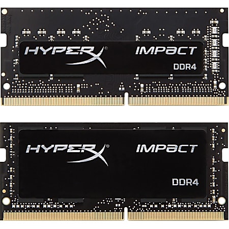 Kingston HyperX Impact 16GB (2 x 8GB) DDR4 SDRAM Memory Kit - 16 GB (2 x 8GB) - DDR4-2666/PC4-21300 DDR4 SDRAM - 2666 MHz - CL15 - 1.20 V - Non-ECC - Unbuffered - 260-pin - SoDIMM