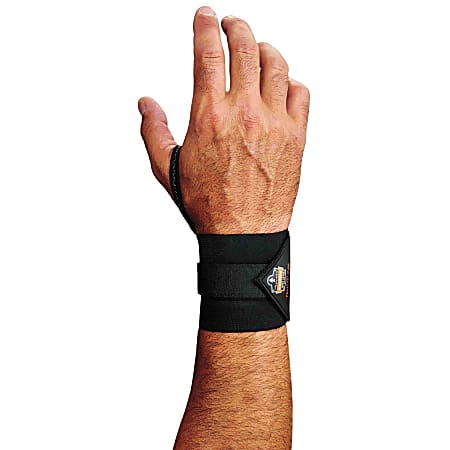 Ergodyne ProFlex® 420 Supports, Wrist, Small/Medium, Black, Pack Of 6 Supports