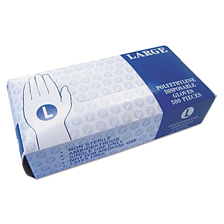 Box of shop plastic gloves