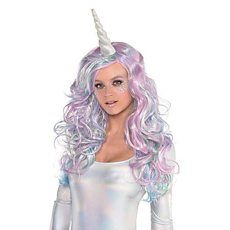 Amscan Mythical Pastel Wig, Purple/Blue