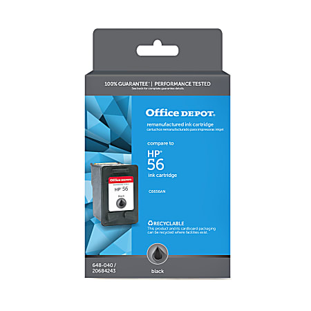 Office Depot® Brand Remanufactured Black Ink Cartridge Replacement For HP 56
