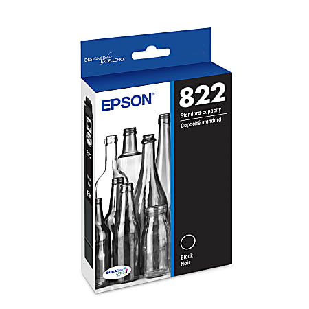 Epson® 822 DuraBrite® Ultra Black Ink Cartridge, T822120-S