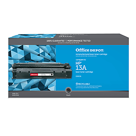 Office Depot® Remanufactured Black Toner Cartridge Replacement For HP 13A