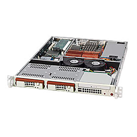 Supermicro SC811TQ-520 Chassis - Rack-mountable - Beige