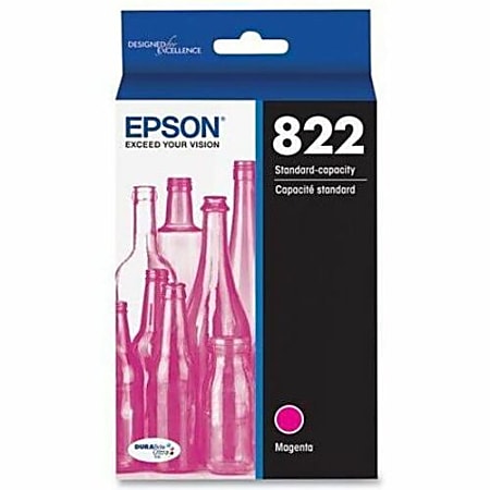 Epson® 822 DuraBrite® Ultra Magenta Ink Cartridge, T822320-S