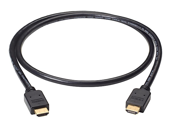 Black Box Premium High-Speed HDMI Cable with Ethernet, Male/Male, 1-m (3.2-ft.) - 3.20 ft HDMI AV/Data Transfer Cable  - VCBHDMI001M