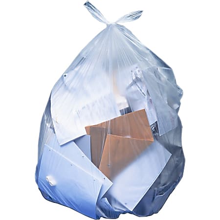Heritage AccuFit .9mil Clear Can Liners - 32 gal/55 lb Capacity - 33 Heritage AccuFit .9mil Clear Can Liners - 32 gal/55 lb Capacity - 33