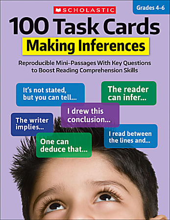 Scholastic® 100 Task Cards: Making Inferences, Grades 4