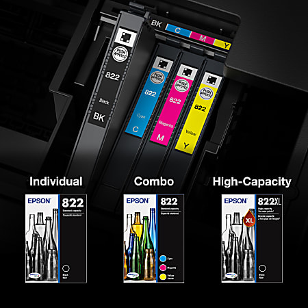 Epson 822XL DuraBrite Black High Yield Ink Cartridge T822XL120 S