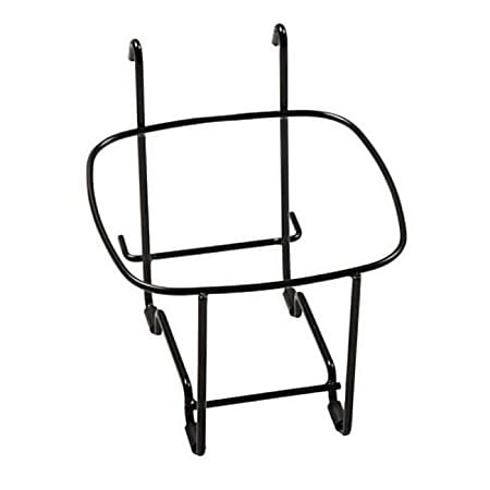 San Jamar Kleen Pail Floor/Wall Stand, 6 Qt, 9"H x 8-3/4"W x 9-3/4"D, Black