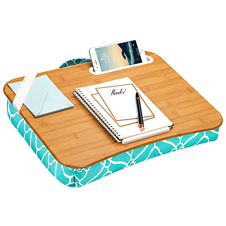 LapGear® Designer Lap Desk, 17-3/4" x 13-3/4", Aqua Trellis