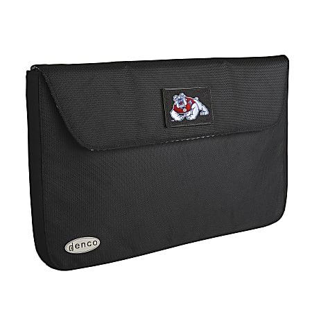Denco Sports Luggage NCAA Laptop Case With 17" Laptop Pocket, Fresno State Bulldogs, Black