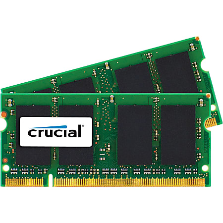 Crucial 4GB (2 x 2 GB) DDR2 SDRAM Memory Module