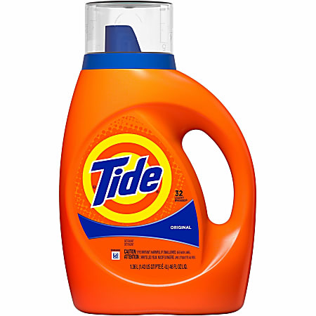 Tide Original Laundry Detergent - Concentrate - 46 fl oz (1.4 quart) - Original Scent - 1 Bottle - Blue