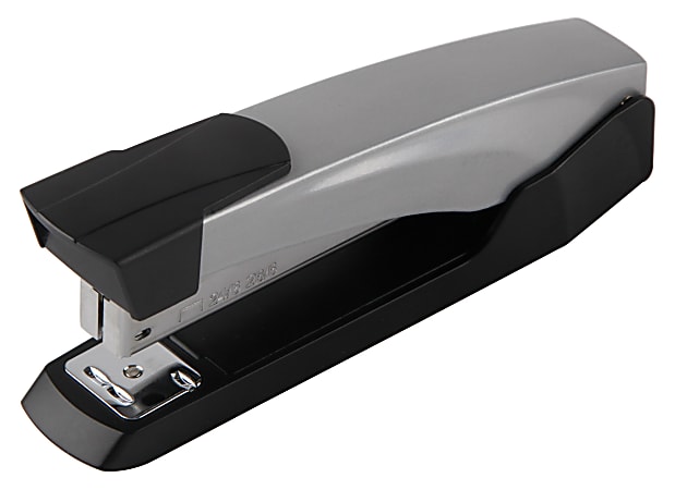 Office Depot&reg; Brand Full-Strip Metal Desktop Stapler, 25 Sheets Capacity, Silver