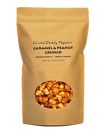 CrunchDaddy Caramel & Peanut Crunch Popcorn, 8 Oz Bag