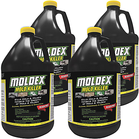 Moldex Mold Killer - Liquid - 128 fl oz (4 quart) - Fresh Clean Scent - 4 / Carton - White