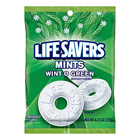 Life Savers&reg; New Wint-O-Green&reg; Mints, 6.25 Oz Bag
