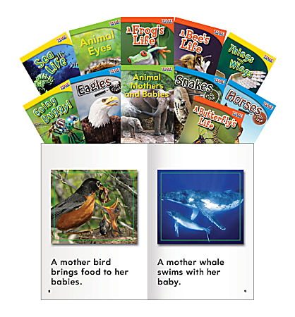 Teacher Created Materials Animals And Insects Book Set, Grades 1 - 2, Set Of 11 Books