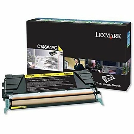Lexmark Laser Toner Cartridge - Return Program - Yellow - 1 Each - 6000 Pages