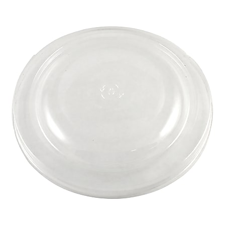 World Centric Fiber Container Lids, Bowl, 7-1/2", Clear, Carton Of 300 Lids