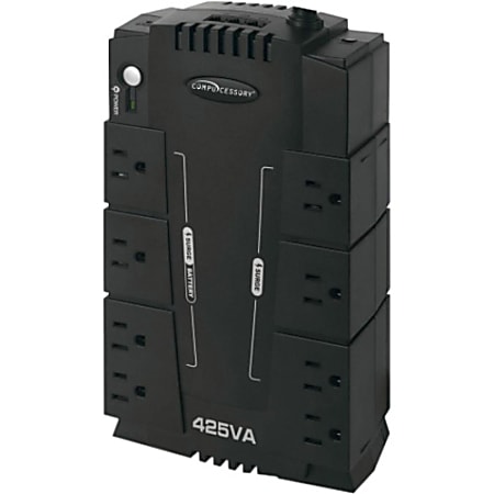 Compucessory 8-Outlet 230W UPS Backup System, 72' Cord