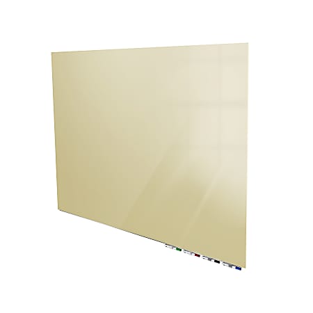 Ghent Aria Low Profile Magnetic Dry-Erase Whiteboard, Glass,