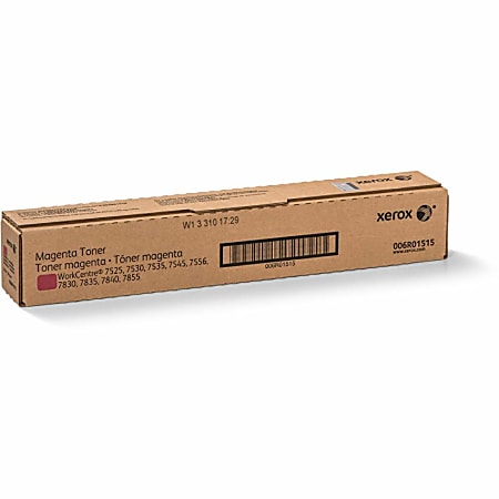 Xerox Genuine WorkCentre® 7500 Series, 7800 Series, 7800i Series, 7970i, EC7800 Series, WorkCentre 7970, Magenta Toner Cartridge - 006R01515