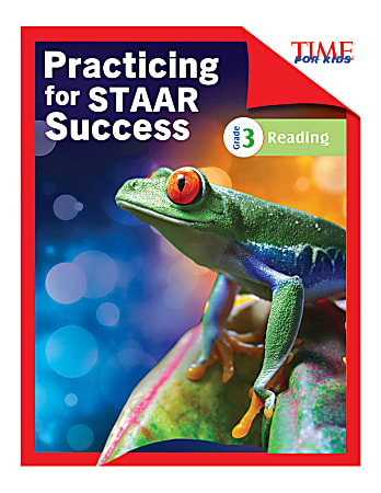 Shell Education TIME For Kids Practicing For STAAR Success: Reading, Level 3, English, Grade 3