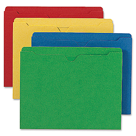 Smead® Heavyweight Color File Jackets, Letter Size, Expansion, Assorted, Box Of 100
