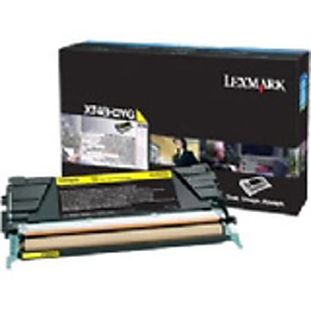 Lexmark High Yield Laser Toner Cartridge - Return Program - Yellow - 1 / Pack - 10000 Pages