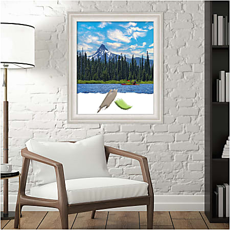 White picture frame, 20' x 28' in