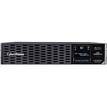 CyberPower PR3000RT2U New Smart App Sinewave UPS Systems - 3000VA/3000W, 120 VAC, NEMA L5-30P, 2U, Rack / Tower, Sine Wave, 9 Outlets, LCD, PowerPanel® Business, $400000 CEG, 3YR Warranty
