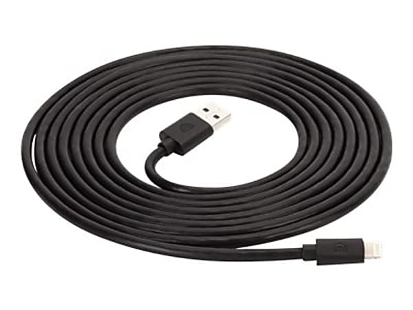 Griffin - Lightning cable - USB male to Lightning male - 10 ft - black