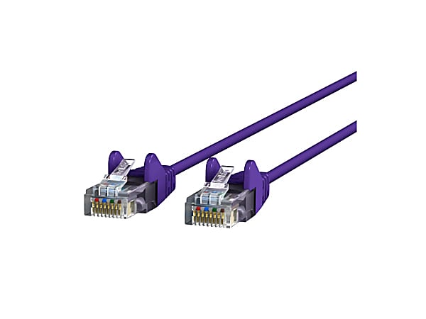 Belkin CAT6 Slim Gigabit Snagless UTP Ethernet Cable - 20 ft Category 6 Network Cable  - CE001B20PURS