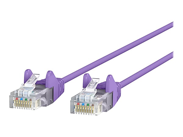 Belkin Cat.6 UTP Patch Network Cable - 20 ft Category 6 Network Cable for Network Device - First End: 1 x RJ-45 Network - Male - Second End: 1 x RJ-45 Network - Male - Patch Cable - 28 AWG - Purple