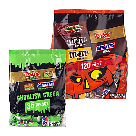 Mars Mixed Chocolate Variety Halloween Bundle, 66.32 Oz, Pack Of 155 Pieces