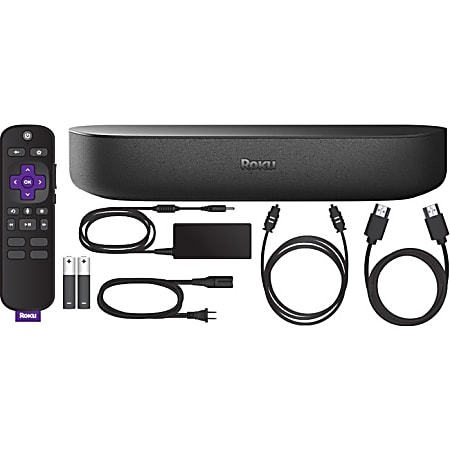 Line Roku Streambar 9102R Streaming Media Player Black ODP