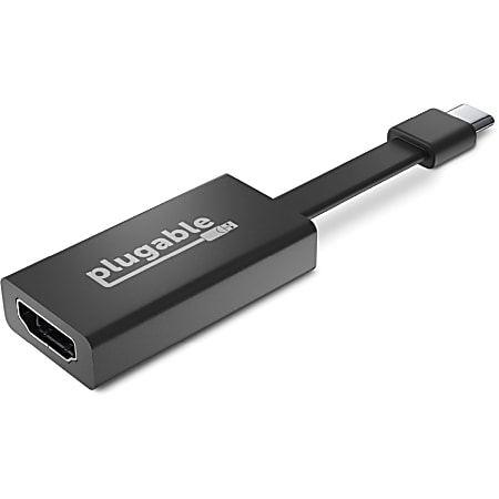 Plugable USB C to HDMI Adapter 4K 30Hz, Thunderbolt 3 to HDMI Adapter - Compatible with MacBook Pro, Windows, Chromebooks, 2018+ iPad Pro, Dell XPS, Thunderbolt 3 Ports and more, Driverless