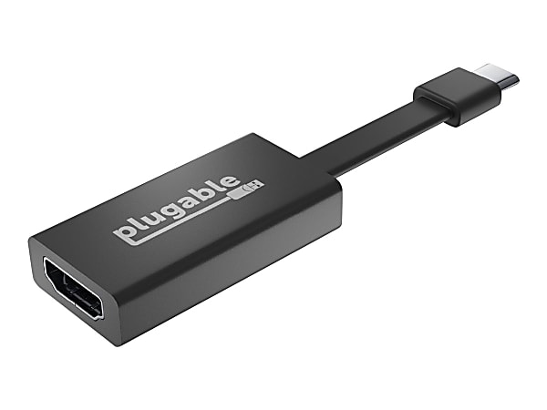 Plugable USB C to HDMI Adapter 4K 30Hz, Thunderbolt 3 to HDMI Adapter - Compatible with MacBook Pro, Windows, Chromebooks, 2018+ iPad Pro, Dell XPS, Thunderbolt 3 Ports and more, Driverless