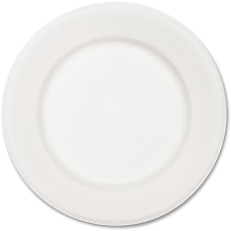 Chinet Classic White Plates - Disposable - Microwave Safe - Paper, Fiber Body - 500 / Carton