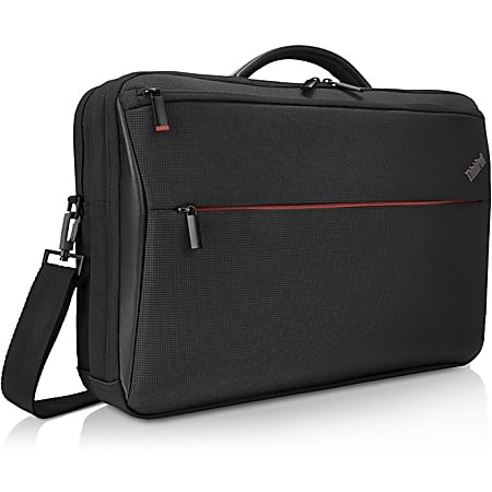 Lenovo Professional Carrying Case (Briefcase) for 15.6" Lenovo Notebook - Black - Wear Resistant, Tear Resistant - Polyethylene Foam - Polyurethane, Polyester Exterior Material - Trolley Strap, Handle - 13" Height x 16.1" Width x 4.5" Depth