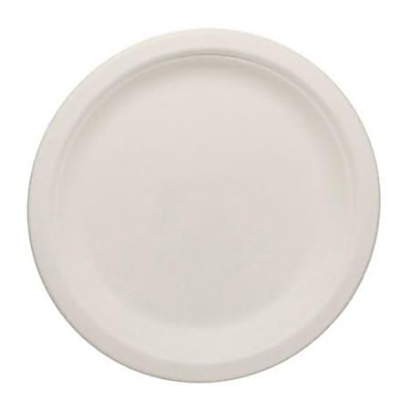 Karat Earth 7" Round Bagasse Plates, Natural, Set Of 1,000 Plates